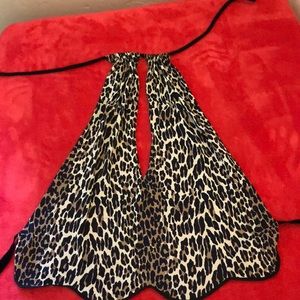 Leopard halter top